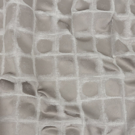 Drapery Jacquard - Pewter Painterly Squares - British Imported