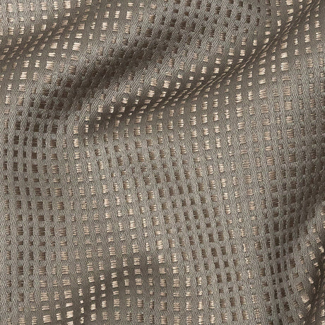 Satin-Faced Jacquard - Mole Little Squares - British Imported