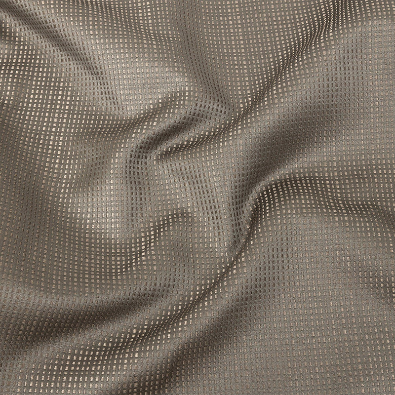 Satin-Faced Jacquard - Mole Little Squares - British Imported