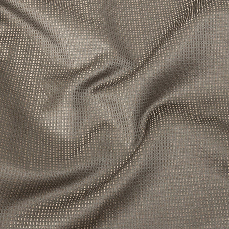 Satin-Faced Jacquard - Mole Little Squares - British Imported