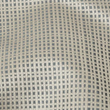 Satin-Faced Jacquard - Pewter Little Squares - British Imported