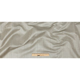 Satin-Faced Jacquard - Pewter Little Squares - British Imported