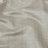 Satin-Faced Jacquard - Pewter Little Squares - British Imported