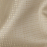 Satin-Faced Jacquard - Taupe Little Squares - British Imported