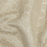 Polyester Jacquard - Champagne Honeycombs - British Imported