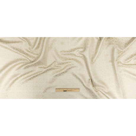 Polyester Jacquard - Champagne Honeycombs - British Imported