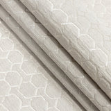 Polyester Jacquard - Oyster Honeycombs - British Imported
