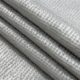 Polyester Jacquard - Graphite Grid - British Imported