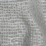 Polyester Jacquard - Graphite Grid - British Imported