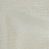 Polyester Jacquard - Ivory Grid - British Imported