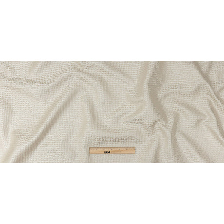 Polyester Jacquard - Taupe Grid - British Imported
