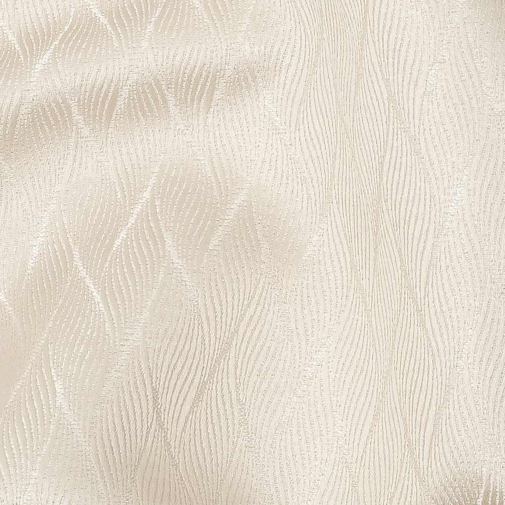Drapery Jacquard - Champagne Flowing Leaves - British Imported