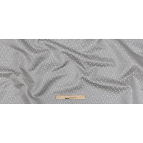 Drapery Jacquard - Graphite Flowing Leaves - British Imported