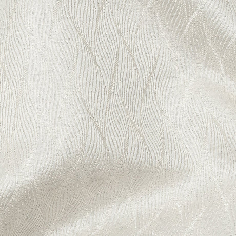 Drapery Jacquard - Ivory Flowing Leaves - British Imported