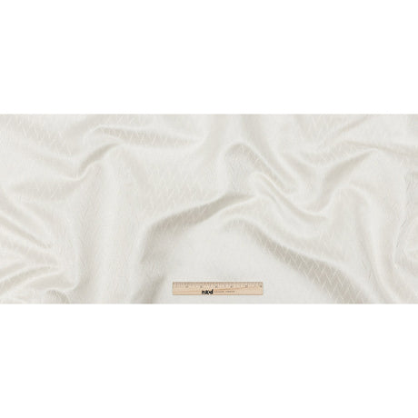Drapery Jacquard - Ivory Flowing Leaves - British Imported