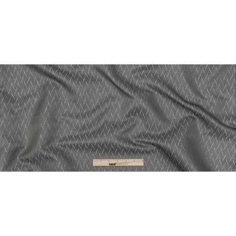 Drapery Jacquard - Mole Flowing Leaves - British Imported