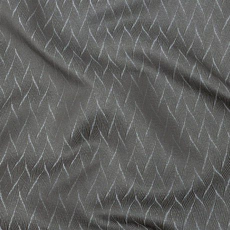 Drapery Jacquard - Mole Flowing Leaves - British Imported