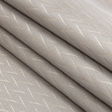 Drapery Jacquard - Pewter Flowing Leaves - British Imported
