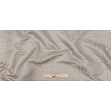 Drapery Jacquard - Pewter Flowing Leaves - British Imported