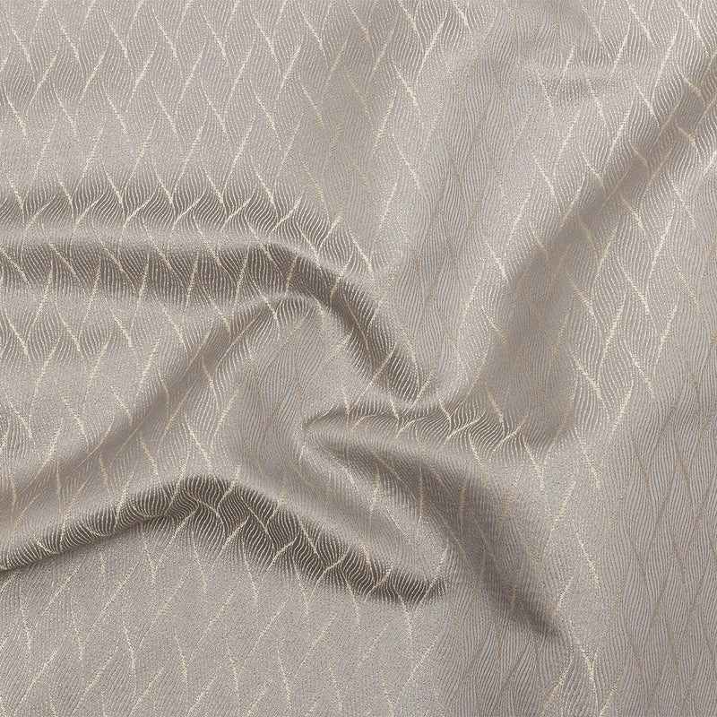 Drapery Jacquard - Pewter Flowing Leaves - British Imported