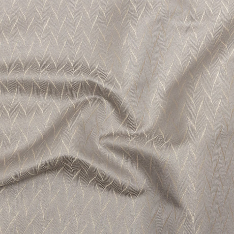 Drapery Jacquard - Pewter Flowing Leaves - British Imported