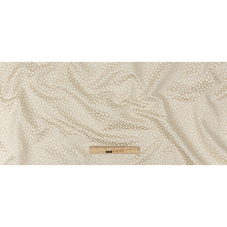 Polyester Jacquard - Champagne Spots - British Imported