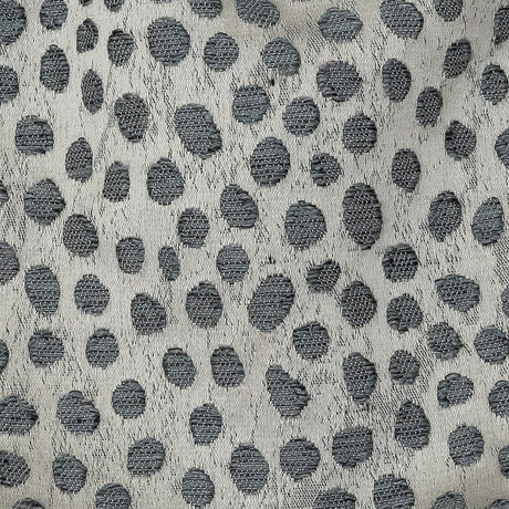 Polyester Jacquard - Pewter Spots - British Imported