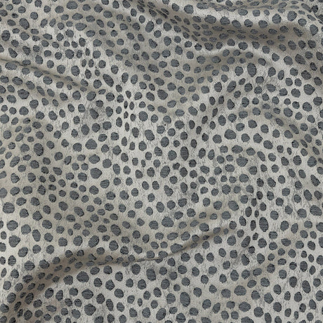 Polyester Jacquard - Pewter Spots - British Imported