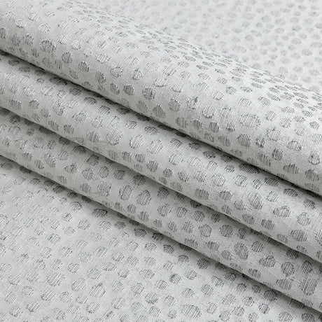 Polyester Jacquard - Platinum Spots - British Imported