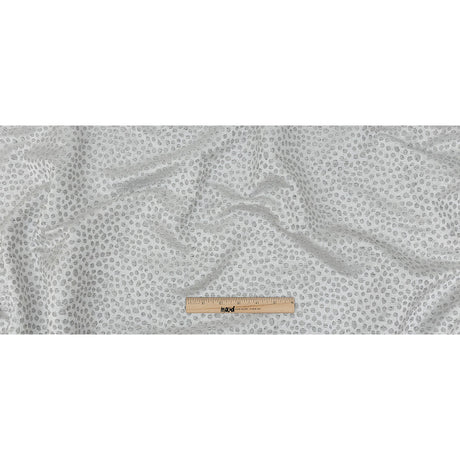 Polyester Jacquard - Platinum Spots - British Imported