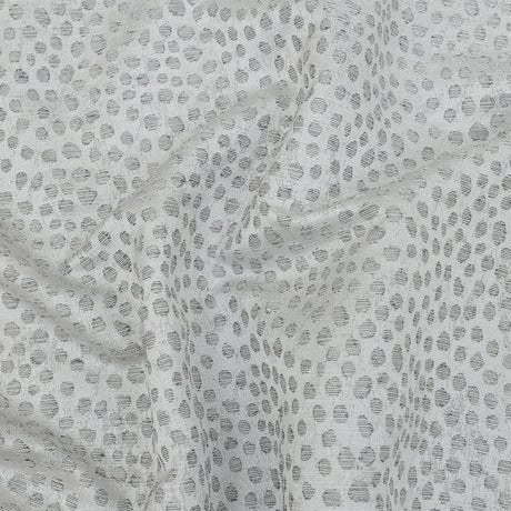 Polyester Jacquard - Platinum Spots - British Imported