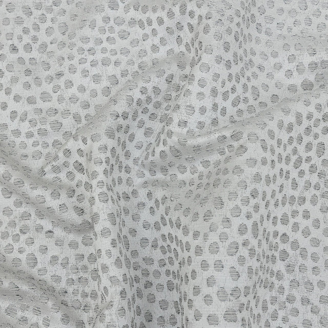 Polyester Jacquard - Platinum Spots - British Imported