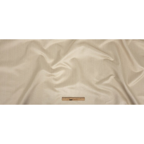 Gridded Polyester Woven - Champagne - British Imported