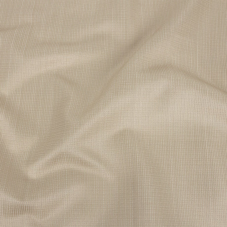 Gridded Polyester Woven - Champagne - British Imported