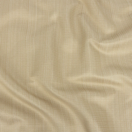 Gridded Polyester Woven - Gold - British Imported
