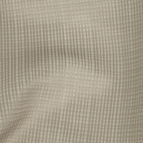 Gridded Polyester Woven - Taupe - British Imported
