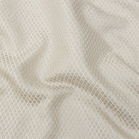 Polyester Jacquard - Taupe Diamonds - British Imported