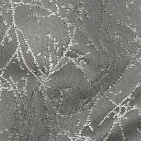 Polyester Jacquard - Graphite Wintry Branches - British Imported