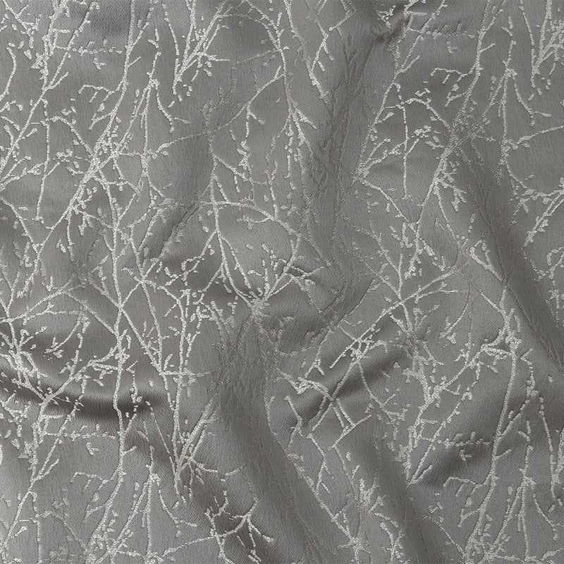Polyester Jacquard - Graphite Wintry Branches - British Imported