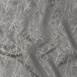 Polyester Jacquard - Graphite Wintry Branches - British Imported