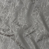Polyester Jacquard - Graphite Wintry Branches - British Imported