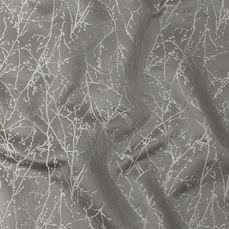 Polyester Jacquard - Graphite Wintry Branches - British Imported