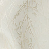 Polyester Jacquard - Ivory Wintry Branches - British Imported