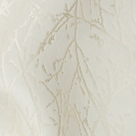 Polyester Jacquard - Ivory Wintry Branches - British Imported
