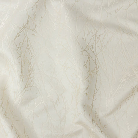 Polyester Jacquard - Ivory Wintry Branches - British Imported