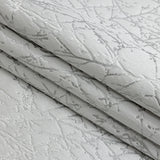 Polyester Jacquard - Platinum Wintry Branches - British Imported