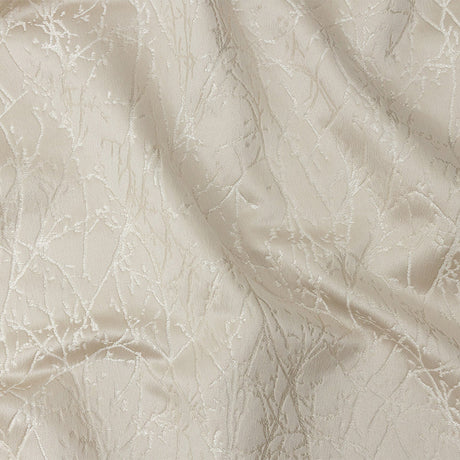 Polyester Jacquard - Taupe Wintry Branches - British Imported
