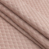 Satin-Faced Jacquard - Blush Shadow Diamonds - British Imported