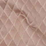 Satin-Faced Jacquard - Blush Shadow Diamonds - British Imported
