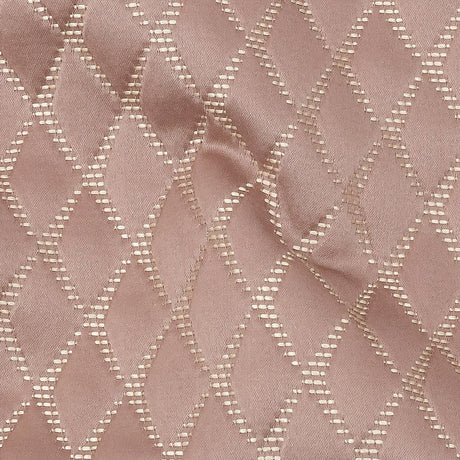 Satin-Faced Jacquard - Blush Shadow Diamonds - British Imported